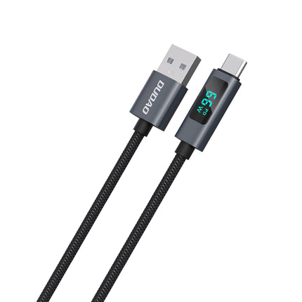 DUDAO L7T USB-A - USB-C cable 66W with LED display 1m - black – image 2