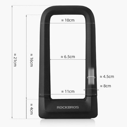 ROCKBROS Bicycle lock, anti-theft lock - black – image 3