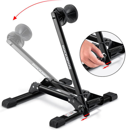 ROCKBROS Stable, foldable bicycle stand for the front wheel - black – image 3