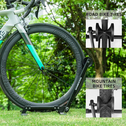 ROCKBROS Stable, foldable bicycle stand for the front wheel - black – image 7