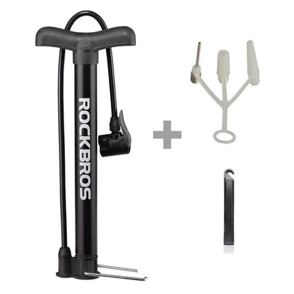 ROCKBROS Floor Bicycle Pump 120psi / 8bar Mattress Ball Tips - Black – image 3