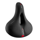 ROCKBROS Comfortable bicycle saddle with reflectors - black and red