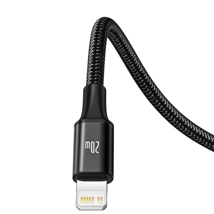 BASEUS 3in1 Cable USB-C - USB-C / iPhone Lightning / microUSB 20W PD 1.5m - black – image 3