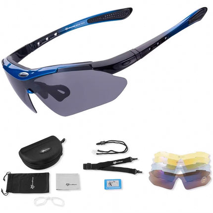 ROCKBROS Polarized cycling glasses 10007 - SET - black and blue