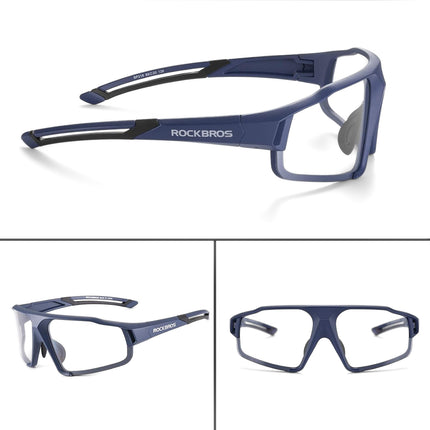 ROCKBROS UV400 photochromic cycling glasses with case SP216BL - blue – image 5