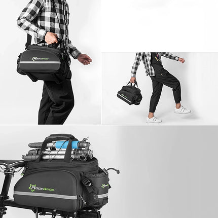 ROCKBROS Bicycle trunk bag 35l with fold-out pockets A6-03BK - black – image 6