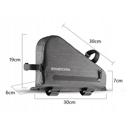 ROCKBROS Bicycle bag mounted on the frame 5l AS-017 - dark green – image 6