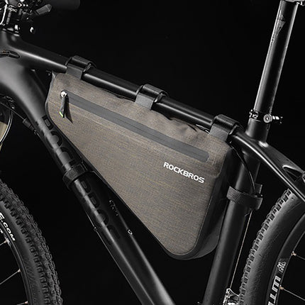 ROCKBROS Bicycle bag mounted on the frame 5l AS-017 - dark green – image 7