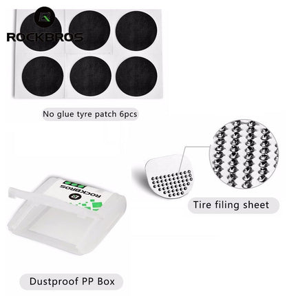 ROCKBROS Patch repair kit with glue dia. 2.4cm for patching bicycle inner tubes – image 4