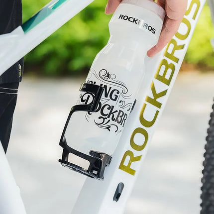 ROCKBROS Bicycle bottle holder, water bottle with neck down - black – image 7