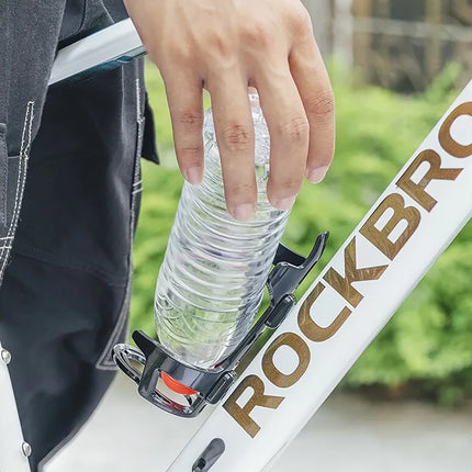 ROCKBROS Bicycle bottle holder, water bottle with neck down - black – image 8