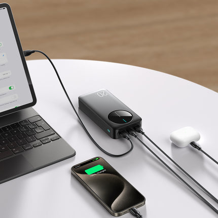 JOYROOM Powerbank JR-PBF14 20000mAh 2.4A 2x USB-A 1x USB-C - black – image 9