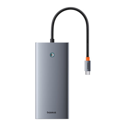 BASEUS 13in1 HUB adapter PortalJoy Series USB-C HDMI DP VGA USB-A PD RJ45 SD TF AUX - gray – image 2