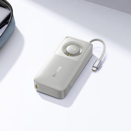 BASEUS Free2Pull 10000mAh 30W powerbank with USB-C port and retractable USB-C cable - gray – image 9