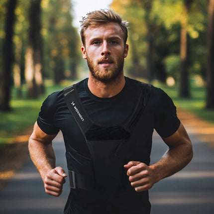 WOZINSKY Reflective running vest with pockets - black – image 3