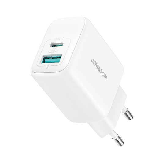 JOYROOM USB-C USB-A 20W PD QC 3.0 wall charger - white