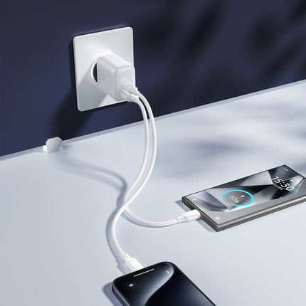 JOYROOM USB-C USB-A 20W PD QC 3.0 wall charger - white – image 10