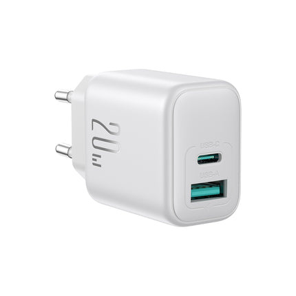 JOYROOM USB-C USB-A 20W PD QC 3.0 wall charger - white – image 2