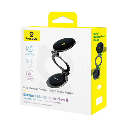 BASEUS MagPro II car phone holder with MagSafe for dashboard - black – image 6