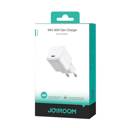 JOYROOM Mini 30W GaN USB-C wall charger - white – image 4