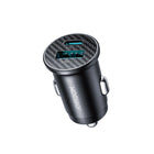 JOYROOM Mini 15W USB-A USB-C car charger - black