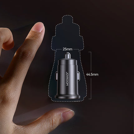 JOYROOM Mini 15W USB-A USB-C car charger - black – image 7