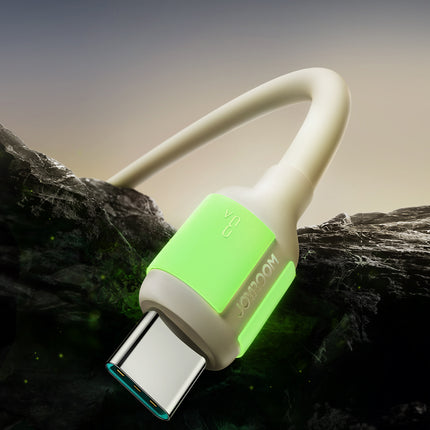 JOYROOM USB-A - USB-C cable with fluorescent tip, 1.2 m - beige – image 5
