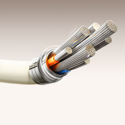 JOYROOM USB-A - USB-C cable with fluorescent tip, 1.2 m - beige – image 6