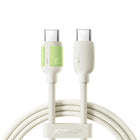 JOYROOM USB-C - USB-C cable with fluorescent tip 60W 1.2m - beige