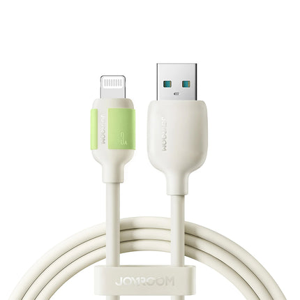 JOYROOM USB-A - iPhone Lightning cable with fluorescent tip 3A 2m - beige