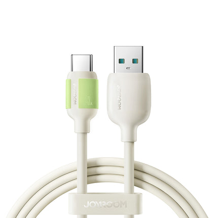 JOYROOM USB-A - USB-C cable with fluorescent tip 3A 2m - beige
