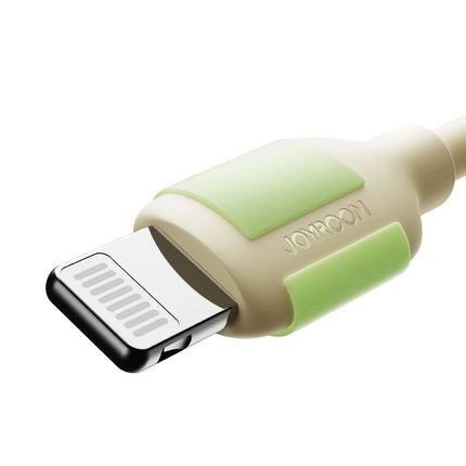 JOYROOM USB-C - iPhone Lightning cable with fluorescent tip 2m 30W - beige – image 2