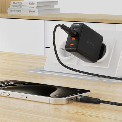ACEFAST USB-A - USB-C 3A cable with magnetic organizer 1.2m - black – image 7