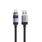 ACEFAST USB-A - USB-C cable with display 480Mb/s 66W 1.2m - black