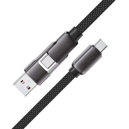 ACEFAST Cable USB-C - USB-A / USB-C 480Mb/s 3A 0.2m - black – image 3