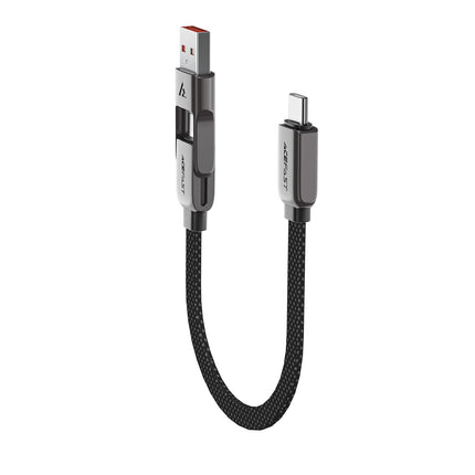 ACEFAST Cable USB-C - USB-A / USB-C 480Mb/s 3A 0.2m - black – image 5