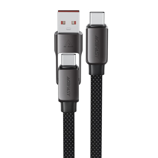ACEFAST Cable USB-C - USB-A / USB-C 480Mb/s 3A 1.2m - black