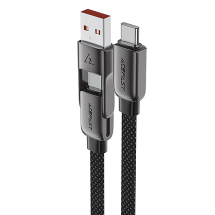 ACEFAST Cable USB-C - USB-A / USB-C 480Mb/s 3A 1.2m - black – image 2