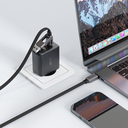 ACEFAST Cable USB-C - USB-A / USB-C 480Mb/s 3A 1.2m - black – image 5