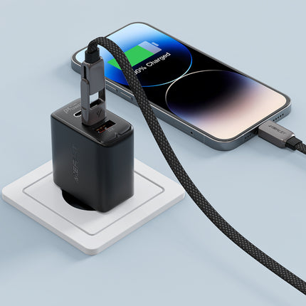ACEFAST Cable USB-C - USB-A / USB-C 480Mb/s 3A 1.2m - black – image 6