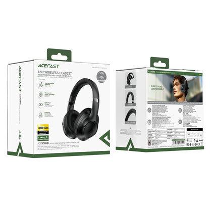 ACEFAST H4 ANC wireless Bluetooth 5.3 IPX4 over-ear headphones - black – image 6