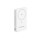 WOZINSKY Qi2 10000mAh Magnetic Powerbank with USB-A USB-C Stand 22.5W PD - White