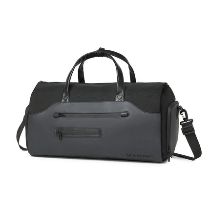 WOZINSKY Premium travel bag for suit and shoes with a pocket for wet items, 50l - black