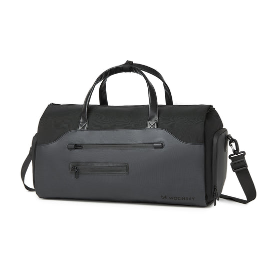 WOZINSKY Premium travel bag for suit and shoes with a pocket for wet items, 50l - black