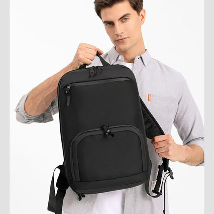 WOZINSKY Premium backpack for a 15.6'' laptop, waterproof, 42x11x30 cm - black – image 10