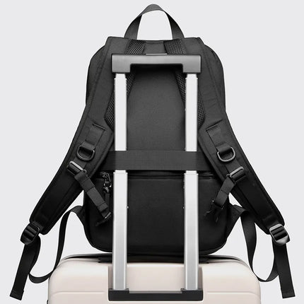 WOZINSKY Premium backpack for a 15.6'' laptop, waterproof, 42x11x30 cm - black – image 7