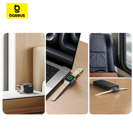 BASEUS Magnetic inductive charger for Apple Watch MagPro 2.5W - black – image 9