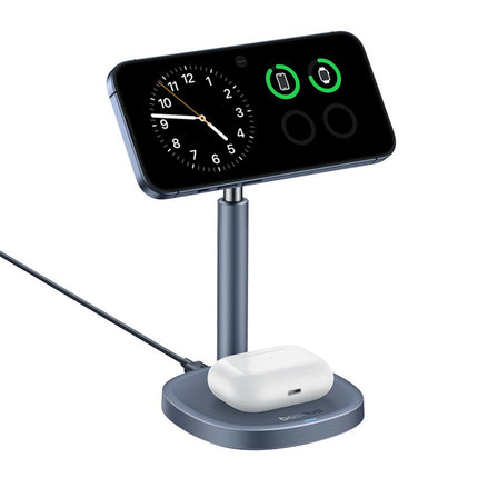BASEUS 2in1 Orbit 2 Pro MagSafe Qi2 20W inductive charger with cooling - gray – image 4