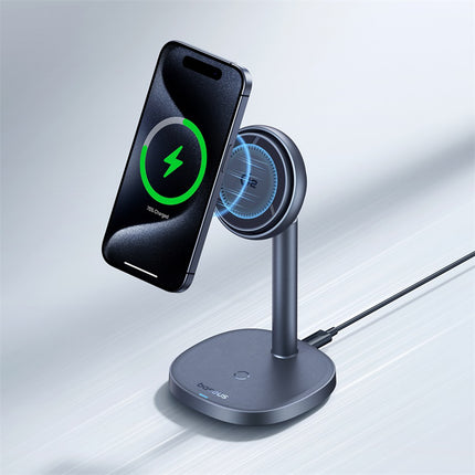 BASEUS 2in1 Orbit 2 Pro MagSafe Qi2 20W inductive charger with cooling - gray – image 9