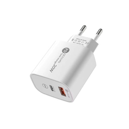 DUDAO USB-A 2.1A 10W wall charger with cable for iPhone USB-A - Lightning white – image 3